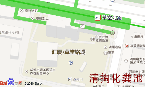 草堂铭城清掏化粪池地图