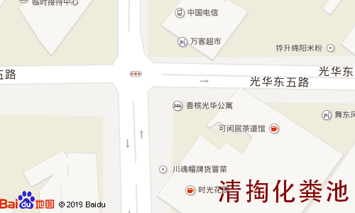 保利香槟光华清掏化粪池地图