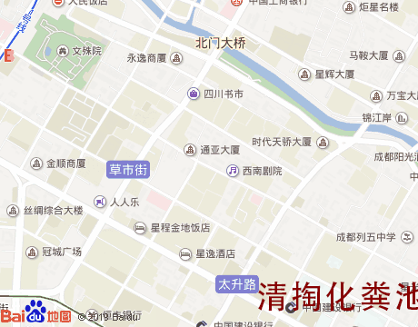 草市街清掏化粪池服务片区地图