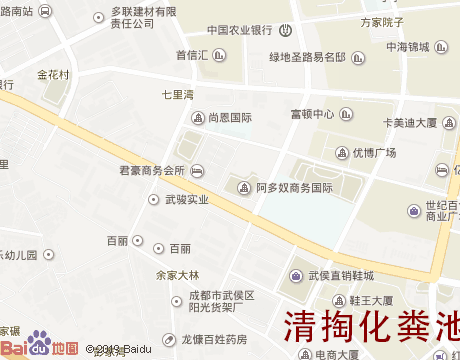 簇桥清掏化粪池服务片区地图