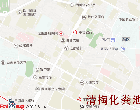 华西清掏化粪池服务片区地图