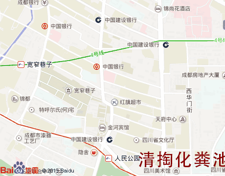 宽窄巷子清掏化粪池服务片区地图