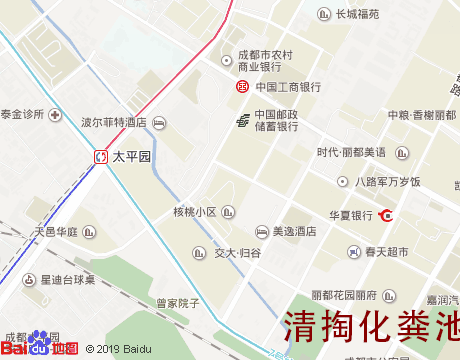 丽都清掏化粪池服务片区地图