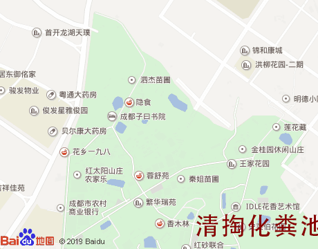 三圣乡清掏化粪池服务片区地图